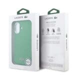 Lacoste PVC Iconic Petit Pique Metal Logo MagSafe Estragon Green iPhone 16 Tok
