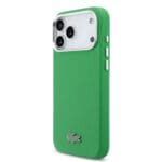 Lacoste PVC Iconic Petit Pique Metal Logo MagSafe Green iPhone 17 Pro Max Tok