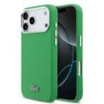 Lacoste PVC Iconic Petit Pique Metal Logo MagSafe Green iPhone 17 Pro Max Tok