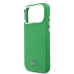 Lacoste PVC Iconic Petit Pique Metal Logo MagSafe Green iPhone 17 Pro Max Tok