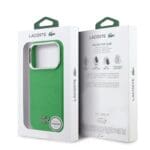 Lacoste PVC Iconic Petit Pique Metal Logo MagSafe Green iPhone 17 Pro Max Tok