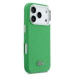 Lacoste PVC Iconic Petit Pique Metal Logo MagSafe Green iPhone 17 Pro Tok