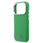 Lacoste PVC Iconic Petit Pique Metal Logo MagSafe Green iPhone 17 Pro Tok