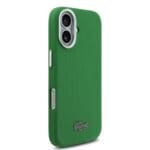 Lacoste PVC Iconic Petit Pique Metal Logo MagSafe Green iPhone 17 Tok