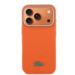 Lacoste PVC Petit Pique Semi Wrap MagSafe Orange iPhone 17 Pro Tok