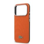 Lacoste PVC Petit Pique Semi Wrap MagSafe Orange iPhone 17 Pro Tok