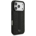 Mercedes Leather Laurel Leaves Stripes MagSafe Black iPhone 17 Pro Tok