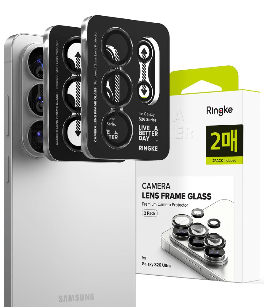 Ringke Camera Frame Protector 2-Pack Black Samsung Galaxy S26 Ultra