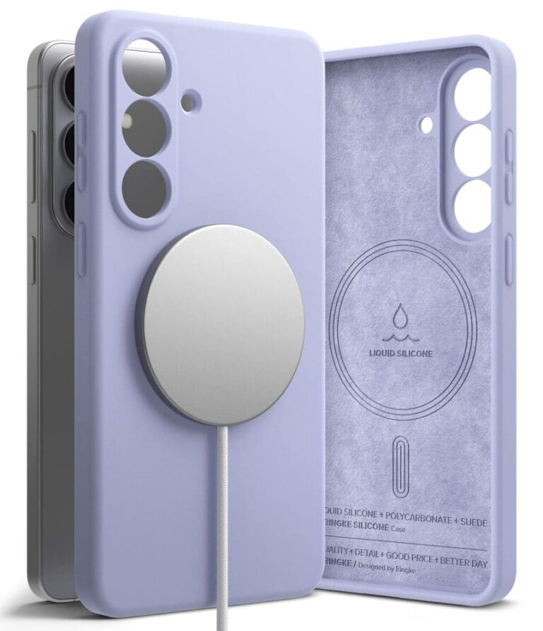 Ringke Silicone Magnetic MagSafe Lavender Samsung Galaxy S26 Plus Tok