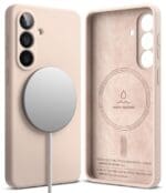 Ringke Silicone Magnetic MagSafe Pink Sand Samsung Galaxy S26 Tok