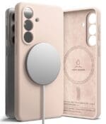 Ringke Silicone Magnetic MagSafe Pink Sand Samsung Galaxy S26 Tok