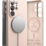 Ringke Silicone Magnetic MagSafe Pink Sand Samsung Galaxy S26 Ultra Tok