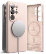 Ringke Silicone Magnetic MagSafe Pink Sand Samsung Galaxy S26 Ultra Tok