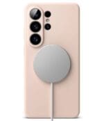 Ringke Silicone Magnetic MagSafe Pink Sand Samsung Galaxy S26 Ultra Tok