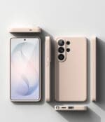 Ringke Silicone Magnetic MagSafe Pink Sand Samsung Galaxy S26 Ultra Tok