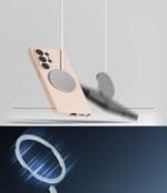 Ringke Silicone Magnetic MagSafe Pink Sand Samsung Galaxy S26 Ultra Tok
