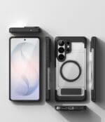 Ringke Ux Magnetic MagSafe Black/Clear Samsung Galaxy S26 Ultra Tok