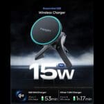 Spigen Ev15Maq Essential Magnetic MagSafe Vent Car Mount Wireless Charger 15W Qi2 Black