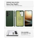 Spigen Nano Pop Mag MagSafe Avo Green Samsung Galaxy S26 Ultra Tok
