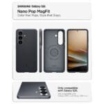 Spigen Nano Pop Mag MagSafe Black Sesame Samsung Galaxy S26 Tok