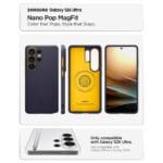 Spigen Nano Pop Mag MagSafe Blueberry Navy Samsung Galaxy S26 Ultra Tok