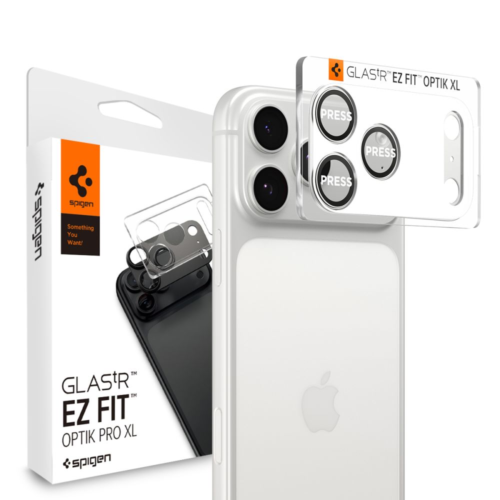 Spigen Optik Pro XL Glas.Tr ”Ez Fit” Camera Protector Silver iPhone 17 Pro