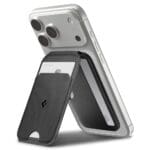 Spigen S314-2 Slim Fold Tripod MagSafe Universal Magnetic Card Holder Black