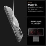 Spigen Thin Fit "T" Mag MagSafe Clear/White iPhone 16 Pro Tok