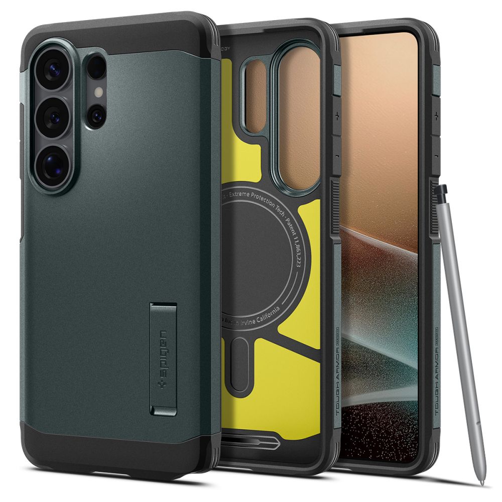 Spigen Tough Armor Mag MagSafe Abyss Green Samsung Galaxy S26 Ultra Tok