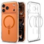 Spigen Ultra Hybrid Mag MagSafe Clear/Orange iPhone 17 Pro Max Tok