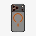 Spigen Ultra Hybrid Mag MagSafe Frost Black/Orange iPhone 17 Pro Tok