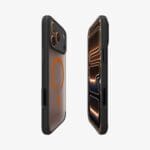 Spigen Ultra Hybrid Mag MagSafe Frost Black/Orange iPhone 17 Pro Tok
