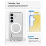Spigen Ultra Hybrid "S" Mag MagSafe Clear/White Samsung Galaxy S26 Plus Tok