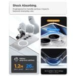 Spigen Ultra Hybrid "S" Mag MagSafe Clear/White Samsung Galaxy S26 Tok