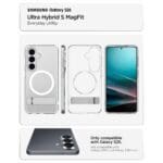 Spigen Ultra Hybrid "S" Mag MagSafe Clear/White Samsung Galaxy S26 Tok