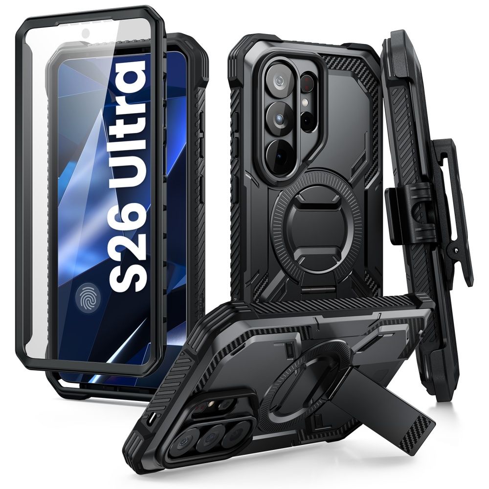 Supcase Iblsn Armorbox Clip Mag MagSafe Black Samsung Galaxy S26 Ultra Tok