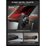 Supcase Unicorn Beetle Pro & Tempered Glass 2-Pack Black Samsung Galaxy S26 Ultra