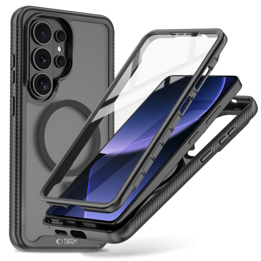 Tech-Protect Defense MagSafe Matte Black Samsung Galaxy S26 Ultra Tok