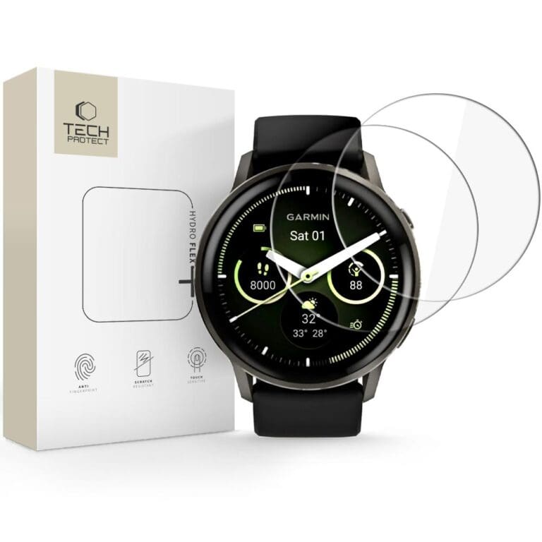 Tech-Protect Hydro Flex+ 2-Pack Garmin Venu 4 (45 mm) Clear