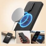 Tech-Protect Kevlar Aura MagSafe Black/Orange Samsung Galaxy S26 Tok