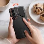 Tech-Protect Kevlar Aura MagSafe Black/Orange Samsung Galaxy S26 Tok