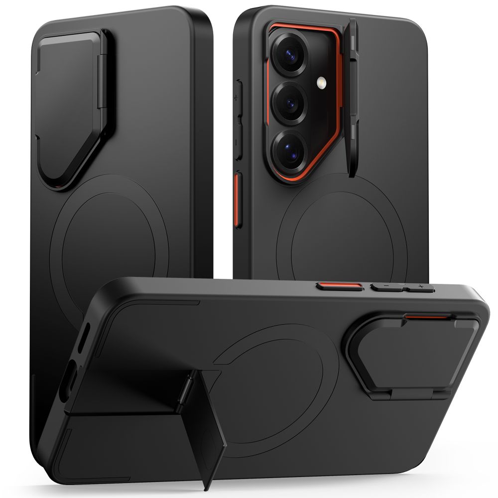 Tech-Protect Kevlar Aura MagSafe Black/Orange Samsung Galaxy S26 Tok