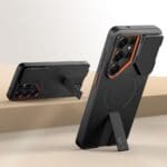 Tech-Protect Kevlar Aura MagSafe Black/Orange Samsung Galaxy S26 Ultra Tok