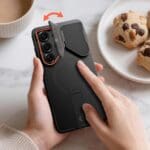 Tech-Protect Kevlar Aura MagSafe Black/Orange Samsung Galaxy S26 Ultra Tok