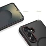 Tech-Protect Magcam MagSafe Matte Black/Red Samsung Galaxy S26 Plus Tok