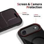 Tech-Protect Maghybrid MagSafe Black/Red iPhone 17 Air Tok