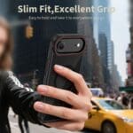 Tech-Protect Maghybrid MagSafe Black/Red iPhone 17 Air Tok