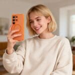 Tech-Protect Magmat MagSafe Matte Orange Samsung Galaxy S26 Ultra Tok