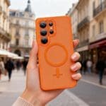 Tech-Protect Magmat MagSafe Matte Orange Samsung Galaxy S26 Ultra Tok