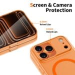 Tech-Protect Magslim MagSafe Matte/Cosmic Orange iPhone 17 Pro Tok